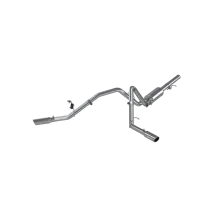Cat Back Exhaust System Dual Split Side T409 Stainless Steel For 09-13 Silverado/Sierra 1500 4.8/5.3/6.0L RC/Extended Cab/Crew Cab MBRP