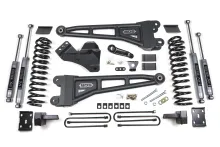 4 Inch Lift Kit w/ Radius Arm Ford F250/F350 Super Duty 11-16 4WD Diesel Leaf Springs NX2 Nitro Shocks