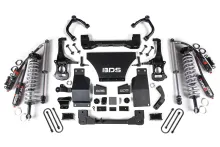 2025 Chevy TB/GMC AT4 1500 4WD 2.5 Inch Suspension Lift Kit 3.0 Diesel / 2.7 Gas 1 Inch Rear Block -Fox 2.5 PES C/O Front Fox 2.0 PS Rear BDS Suspension