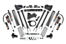 7 Inch Lift Kit w/ 4-Link Ford F250/F350 Super Duty 20-22 4WD Diesel Fox 2.5 Performance Elite Shocks