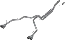 21-Present Chevrolet/GMC Tahoe/Yukon 3 Inch Cat Back Dual Split Rear Exhaust System, Armor Lite Aluminized Steel with Quad Tips MBRP