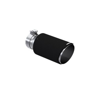 Universal Carbon Fiber 4-Inch Inlet 6-Inch OD 12-Inch Length Dual Wall Angle Cut MBRP