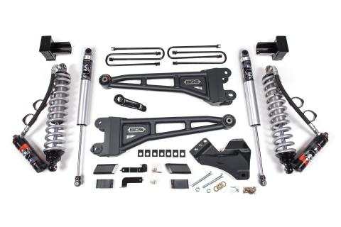 20-22 Ford F-450 4WD 4 Inch Radius Arm Suspension Lift Kit, 3.5 Inch Rear, Block - Fox 2.5 Performance Elite Series C/O Front, Fox 2.5 IFP Performance Series Rear BDS Suspension