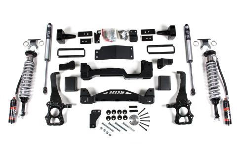 15-20 Ford F-150 4WD 6 Inch Coilover Suspension System, 5 Inch Rear Block, 2.5 Front w/DSC, and 2.5 Rear w/DSC BDS Suspension