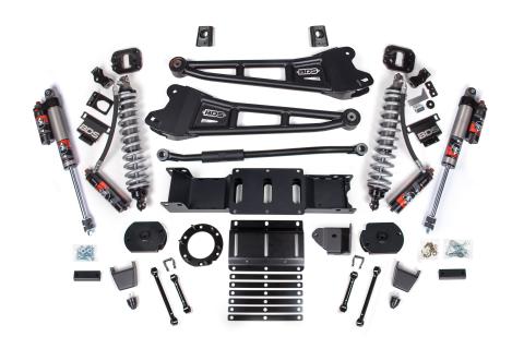 19-25 Ram 2500 4WD 3 Inch Radius Arm Suspension Lift Kit, 1.25 Inch Rear, Coil Spacer, Diesel - Fox 2.5 Performance Elite Series C/O Front, Fox 2.5 Performance Elite Series Rear BDS Suspension