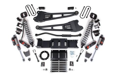19-24 Ram 3500 4WD 3 Inch Radius Arm Suspension Lift Kit, 2 Inch Rear, Block w/Overload, 6 Bolt Diesel - Fox 2.5 Performance Elite Series C/O Front, Fox 2.5 Performance Elite Series Rear BDS Suspension