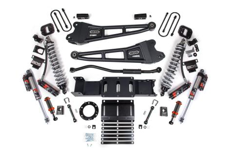 19-24 Ram 3500 4WD 3 Inch Radius Arm Suspension Lift Kit, 2 Inch Rear, Block w/Overload, 6 Bolt Diesel - Fox 2.5 Performance Elite Series C/O Front, FOX 2.0 Front Bump, Fox 2.5 Performance Elite Series Rear BDS Suspension