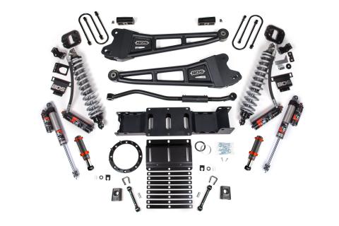 19-24 Ram 3500 4WD 3 Inch Radius Arm Suspension Lift Kit, 2 Inch Rear, Block w/o Overload, 6 Bolt Diesel - Fox 2.5 Performance Elite Series C/O Front, FOX 2.0 Front Bump, Fox 2.5 Performance Elite Series Rear BDS Suspension