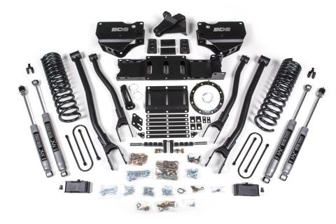 19-23 Ram 3500 4 Inch 4-Link Diesel - 2 Inch Rear Block w/ overload - 8 Bolt T-Case - Fox Shocks BDS Suspension
