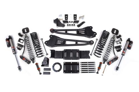 19-24 Ram 2500 4WD 6 Inch Radius Arm Suspension Lift Kit, 4.5 Inch Rear, Coil Spring, Diesel - Fox 2.5 Performance Elite Series C/O Front, FOX 2.0 Front Bump, Fox 2.5 Performance Elite Series Rear BDS Suspension