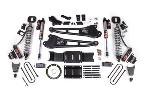 19-24 Ram 3500 4WD 6 Inch Radius Arm Suspension Lift Kit, 5 Inch Rear, Block w/ Overload, 6 Bolt Diesel - Fox 2.5 Performance Elite Series C/O Front, Fox 2.5 Performance Elite Series Rear BDS Suspension