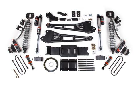 19-24 Ram 3500 4WD 6 Inch Radius Arm Suspension Lift Kit, 5 Inch Rear, Block w/ Overload, 6 Bolt Diesel - Fox 2.5 Performance Elite Series C/O Front, FOX 2.0 Front Bump, Fox 2.5 Performance Elite Series Rear BDS Suspension