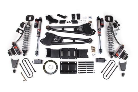 19-24 Ram 3500 4WD 6 Inch Radius Arm Suspension Lift Kit, 5 Inch Rear, Block w/o Overload, 8 Bolt Diesel - Fox 2.5 Performance Elite Series C/O Front, Fox 2.5 Performance Elite Series Rear BDS Suspension