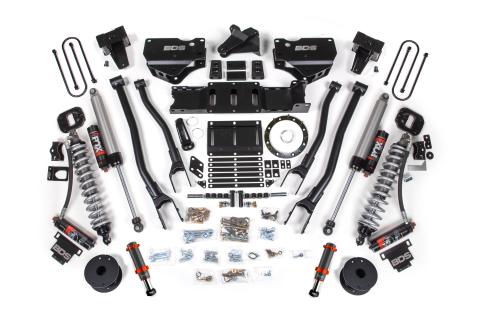 19-24 Ram 3500 4WD 6 Inch 4-Link Suspension Lift Kit, 5 Inch Rear, Block w/o Overload, 8 Bolt Diesel - Fox 2.5 Performance Elite Series C/O Front, FOX 2.0 Front Bump, Fox 2.5 Performance Elite Series Rear BDS Suspension