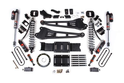 19-24 Ram 3500 4WD 4 Inch Radius Arm Suspension Lift Kit, 2 Inch Rear, Block w/ Overload, 8 Bolt Diesel - Fox 2.5 Performance Elite Series C/O Front, FOX 2.0 Front Bump, Fox 2.5 Performance Elite Series Rear BDS Suspension