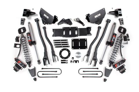 13-18 Ram 3500 4WD 6 Inch 4-Link Suspension Lift Kit, 4 Inch Rear, Block, 6 Bolt Diesel - Fox 2.5 Performance Elite Series C/O Front, Fox 2.5 Performance Elite Series Rear BDS Suspension