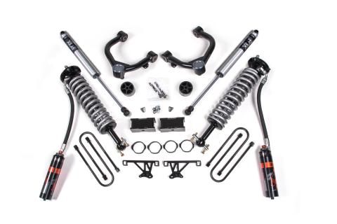 25-26 Chevy Tb/GMC AT4 1500 4WD 1.5 Inch Suspension Lift Kit, 0.5 Inch Rear, Block - Fox 2.5 Performance Elite Series C/O Front, Fox 2.0 Performance Series Rear BDS Suspension