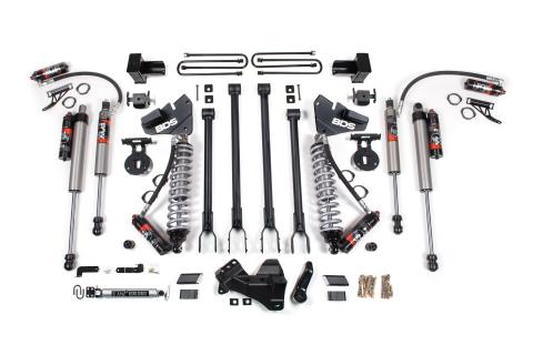 17-19 Ford F-350 4WD Dually 4 Inch 4-Link Suspension Lift Kit, 3 Inch Rear, Block, Diesel - Fox 2.5 Performance Elite Series C/O Front, Fox 2.5 Performance Elite Series Aux Front, Fox 2.5 Performance Elite Series Rear BDS Suspension
