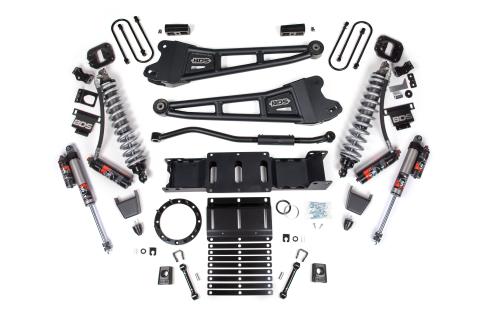 19-25 Ram 3500 4WD 3 Inch Radius Arm Suspension Lift Kit, 2 Inch Rear, Block w/Overload, 8 Bolt Diesel - Fox 2.5 Performance Elite Series C/O Front, Fox 2.5 Performance Elite Series Rear BDS Suspension