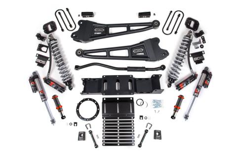 19-25 Ram 3500 4WD 3 Inch Radius Arm Suspension Lift Kit, 2 Inch Rear, Block w/Overload, 8 Bolt Diesel - Fox 2.5 Performance Elite Series C/O Front, FOX 2.0 Front Bump, Fox 2.5 Performance Elite Series Rear BDS Suspension
