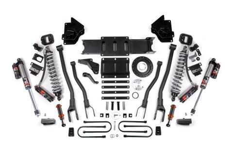 13-18 Ram 3500 4WD 4 Inch 4-Link Suspension Lift Kit, 2 Inch Rear, Block, 8 Bolt Diesel - Fox 2.5 Performance Elite Series C/O Front, FOX 2.0 Front Bump, Fox 2.5 Performance Elite Series Rear BDS Suspension