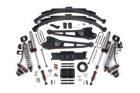 13-18 Ram 3500 (Diesel) 6 Inch Coilover Conversion Kit, 4.5 Inch Rear Lift, Leaf Spring, 8 Bolt - Fox 2.5 Performance Elite Series C/O + Fox 2.0 IFP Bump Stop, Fox 2.5 Performance Elite Series Shocks BDS Suspension