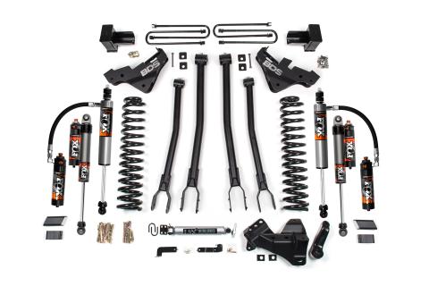 23-26 Ford F-350 Super Duty 4WD 5 Inch 4-Link Suspension Lift Kit, 2 Inch Rear, Block, Gas, DRW - Fox 2.5 Performance Series Shocks BDS Suspension