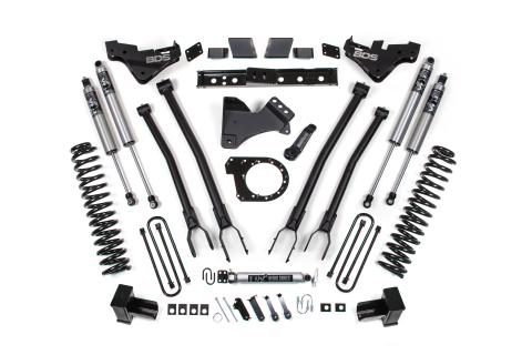 23-26 Ford F-250/F-350 Super Duty 4WD 7 Inch 4-Link Suspension Lift Kit, 5 Inch Rear, Block, Diesel - Fox 2.5 Performance Series Shocks BDS Suspension