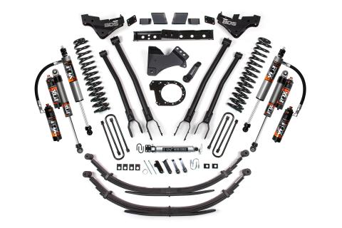 23-26 Ford F-250/F-350 Super Duty 4WD 7 Inch 4-Link Suspension Lift Kit, 6 Inch Rear, Leaf Spring, Diesel - NX2 Nitro Series Shocks BDS Suspension