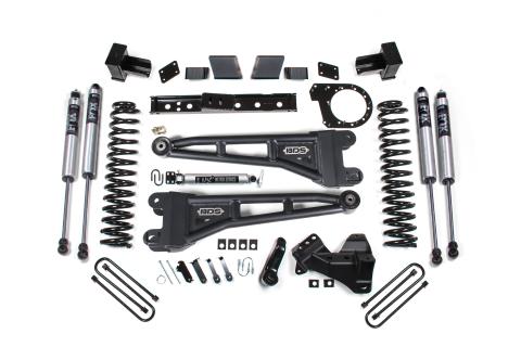 23-26 Ford F-250/F-350 SRW 4WD 7 Inch Radius Arm Suspension Lift Kit, 4.5 Inch Rear, Block, Diesel- FOX 2.0 IFP Performance Series Front and Rear BDS Suspension