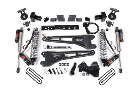 23-26 Ford F-350 DRW 4WD 7 Inch Radius Arm Suspension Lift Kit, 5 Inch Rear, Block, Diesel - Fox 2.5 Performance Elite Series C/O Front, Fox 2.5 IFP Performance Series Rear Shocks BDS Suspension