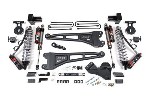 23-26 Ford F-350 DRW 4WD 5 Inch Radius Arm Suspension Lift Kit, 3 Inch Rear, Block, Diesel - Fox 2.5 Performance Elite Series C/O Front, Fox 2.5 Performance Elite Series Rear Shocks BDS Suspension