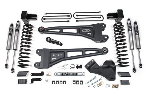 23-26 Ford F-350 DRW 4WD 5 Inch Radius Arm Suspension Lift Kit, 3 Inch Rear, Block, Diesel - Fox 2.5 IFP Performance Series Front and Rear Shocks BDS Suspension