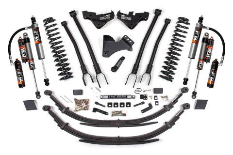 23-26 Ford F-250/F-350 4WD 5 Inch 4-Link Suspension Lift Kit, 3 Inch Rear, Block (W/O Overload), Diesel - Fox 2.5 Performance Elite Series Shocks Front and Rear BDS Suspension