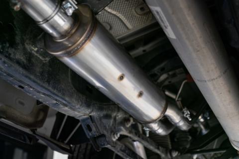 Cat Back Exhaust System Dual Split Rear Black Coated For 19-26 RAM Hemi 1500 5.7L Crew/Quad Cab MBRP