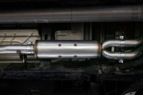 Cat Back Exhaust System Dual Split Rear Black Coated For 19-26 RAM Hemi 1500 5.7L Crew/Quad Cab MBRP