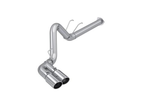 4 Inch Filter Back Single Side Dual Exit T409 Stainless Steel For 17-Up Ford F-250/350/450 6.7L MBRP