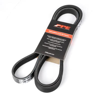 High Performance Heavy Duty Serpentine Belt 2002-2004 GM 6.6 Liter Duramax Single Alternator 130a W/Vacuum Pump PPE