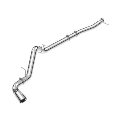 23-25 GM 3.0L Duramax 304 Stainless Steel DPF-Back Performance Exhaust Kit - Single Exit Polished Pipe Polished Tip Pacific Performance Engineering