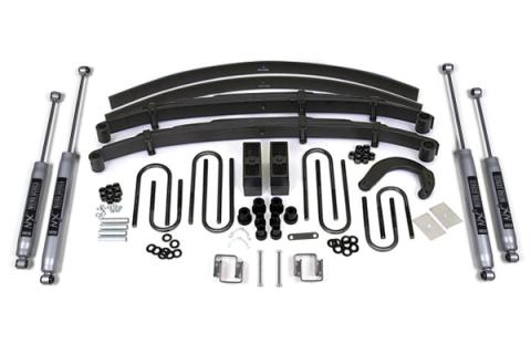 6 Inch Lift Kit Chevy/GMC 1/2 Ton Blazer/Suburban 88-91 4WD Leaf Springs NX2 Nitro Shocks