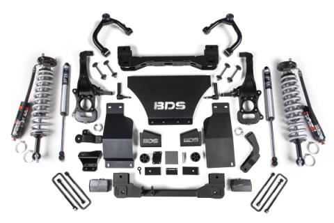 4 Inch Lift Kit FOX 2.5 Performance Elite Coil-Over Silverado/Sierra 1500 19-24 4WD Gas Fox 2.5 Performance Elite Shocks