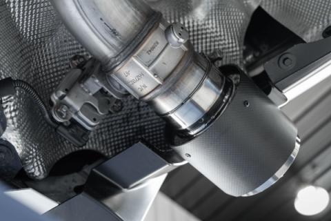 20-Up Toyota Supra T304 Stainless Steel 3 inch Cat Back Dual Rear with Carbon Fiber Tips MBRP