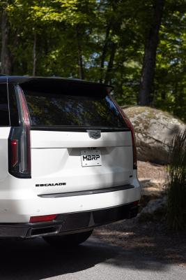 21-Present Cadillac Escalade 6.2L Armor Pro 3-Inch Cat-Back, 2.5-Inch Dual Split Rear Exhaust MBRP
