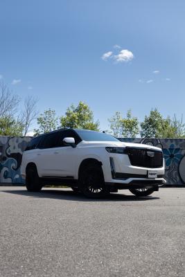 21-Present Cadillac Escalade 6.2L Armor Pro 3-Inch Cat-Back, 2.5-Inch Dual Split Rear Exhaust MBRP