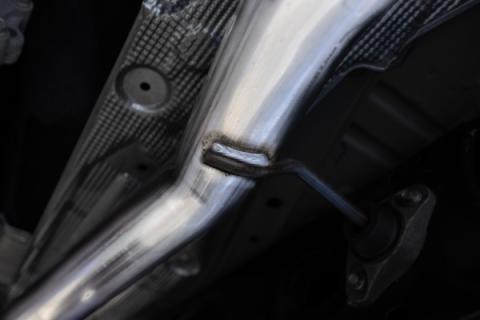 2024-Up Ford Ranger 2.3L Ecoboost Armor Pro T304SS 3-Inch Cat-Back Single Side Exit with Polished Tip MBRP