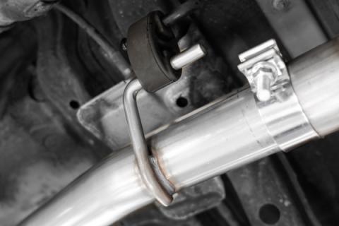 03-24 Toyota 4Runner 11-16 Toyota Land Cruiser Prado Armor Pro T304 Stainless Steel 2.5 Inch Cat-Back High Clearance Turn Down Single Rear Exit MBRP Exhaust System