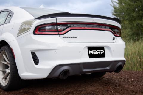 2015-Up Dodge Durango/Charger Black-Coated Tips 5 Inch OD Out, Angle Cut, Sold In Pairs MBRP
