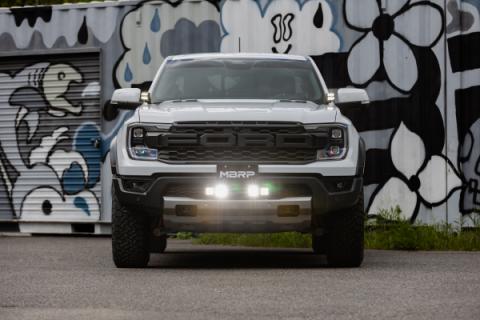 24-Up Ford Ranger Raptor Bumper Light Kit Amber Flood Beam MBRP