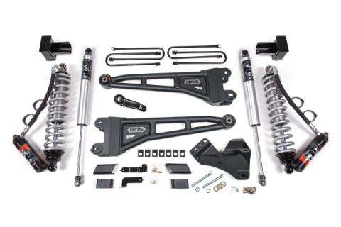 23-25 Ford F-450 4WD 4 Inch Radius Arm Suspension Lift Kit, 3.5 Inch Rear, Block - Fox 2.5 Performance Elite Series C/O Front, Fox 2.5 IFP Performance Series Rear BDS Suspension
