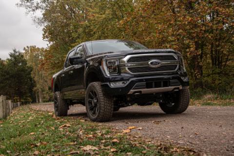 21-25 Ford F-150 4WD, 4 Inch Suspension Lift Kit, 3 Inch Rear Lift, Block - Fox 2.5 Performance Elite Series C/O, Fox 2.5 Performance Elite Series Rear Shock BDS Suspension